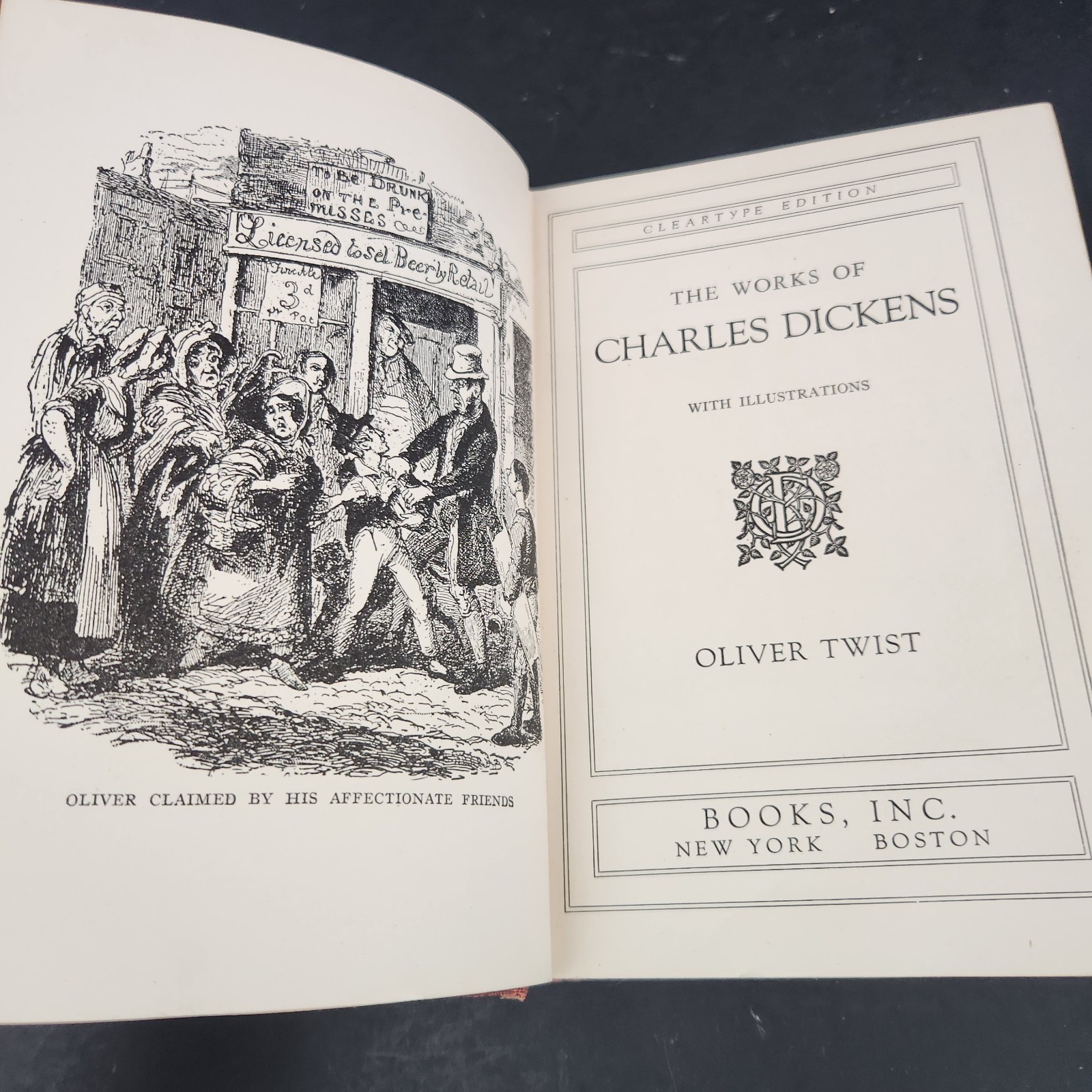 The Adventures of Oliver Twist by Charles Dickens Hardback 1868 victorian book