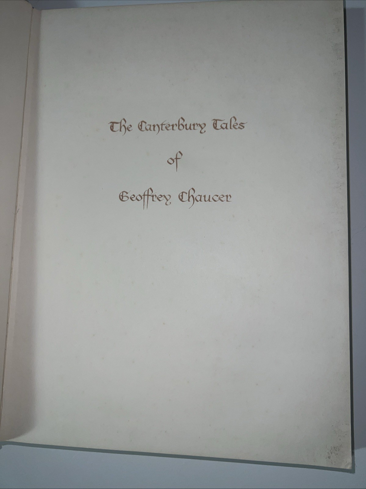 1961 The Canterbury Tales of Geoffrey Chaucer Special Edition for Young Readers