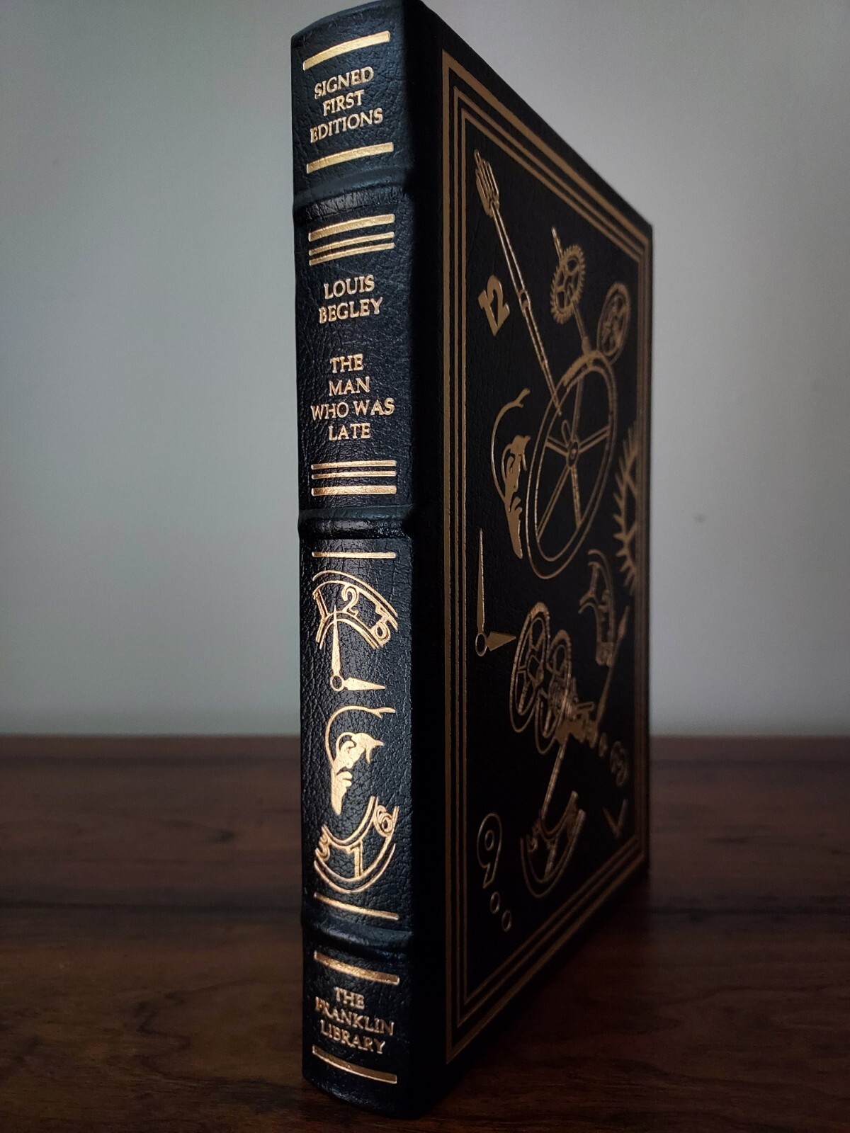 Franklin Library The Man Who Was Late by Louis Begley Leather Signed 1st Edition