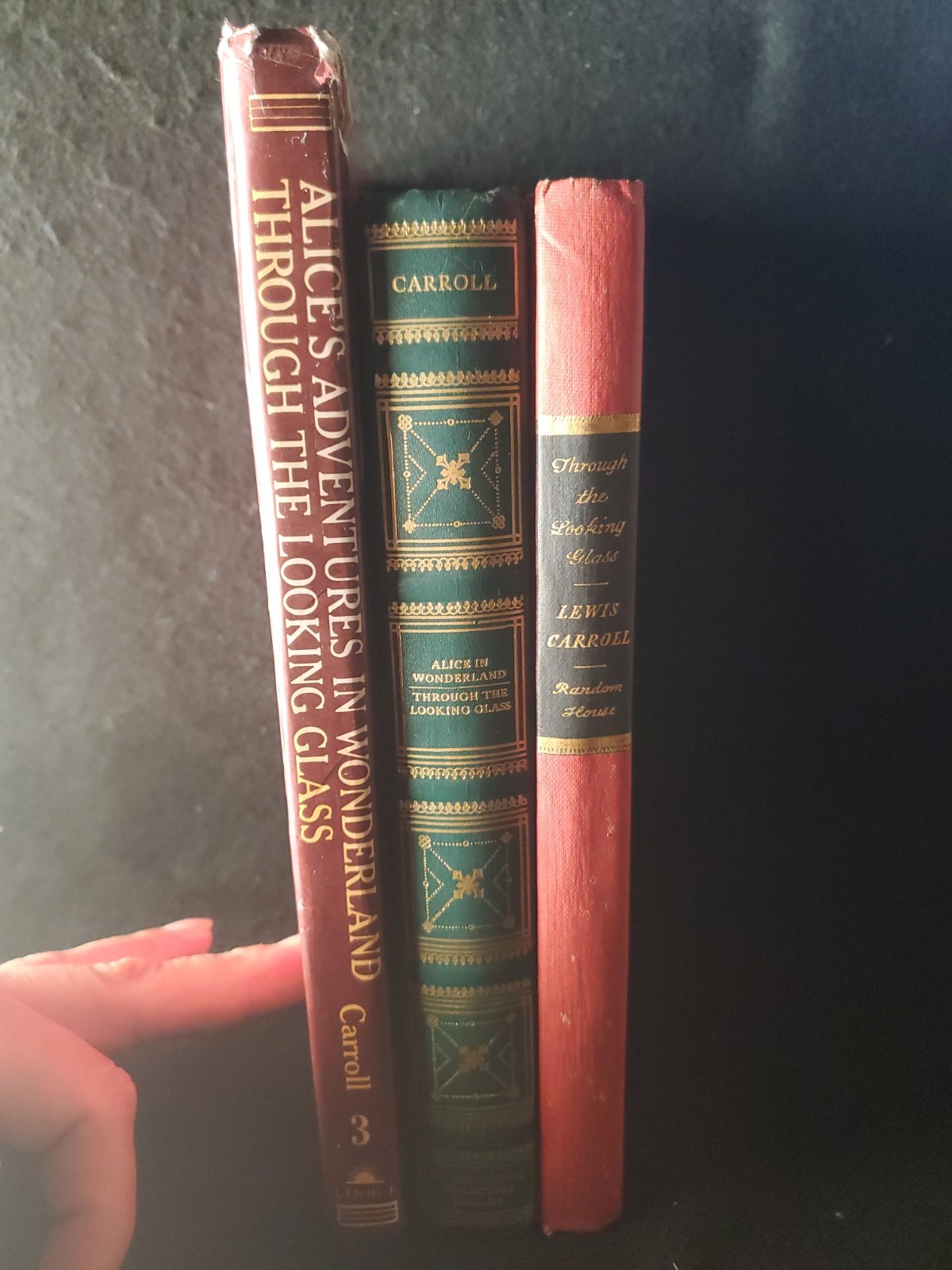 Lot of 6 Vintage Alice in Wonderland Books – Lewis Carroll, Illus. Tenniel