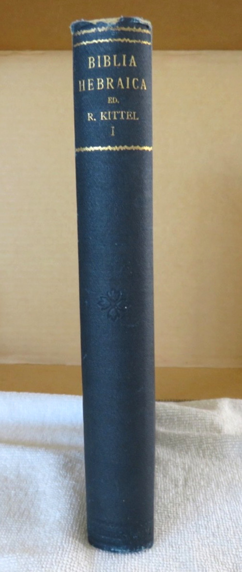 BIBLIA HEBRAICA edited by Rudolph Kittel 1905 HC Leipzig Latin Rare