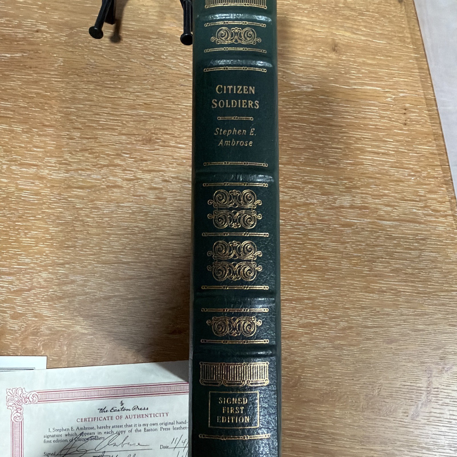 Easton Press Citizen Soldiers – Stephen E. Ambrose SIGNED 1st Edition