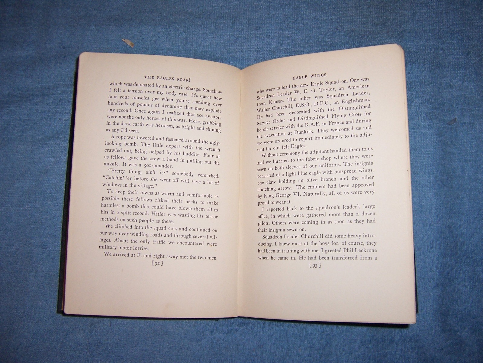 THE EAGLES ROAR! by Byron Kennerly/1st Ed/HCDJ/Military/WWII 1939-45