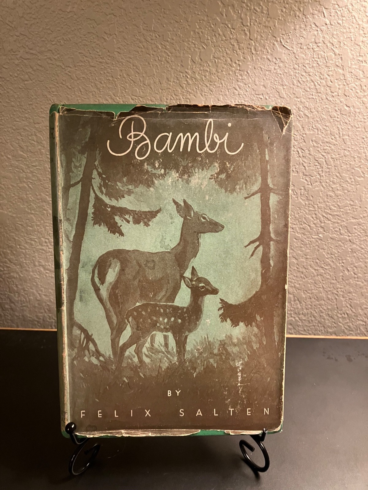 Vintage 1931 BAMBI Felix Salten Illustrated Kurt Wiese Grosset&Dunlap Jacket