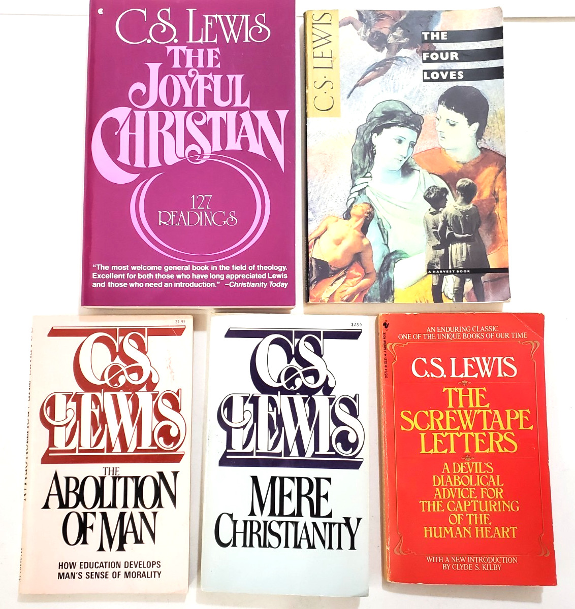 C. S. Lewis Book Lot of 5