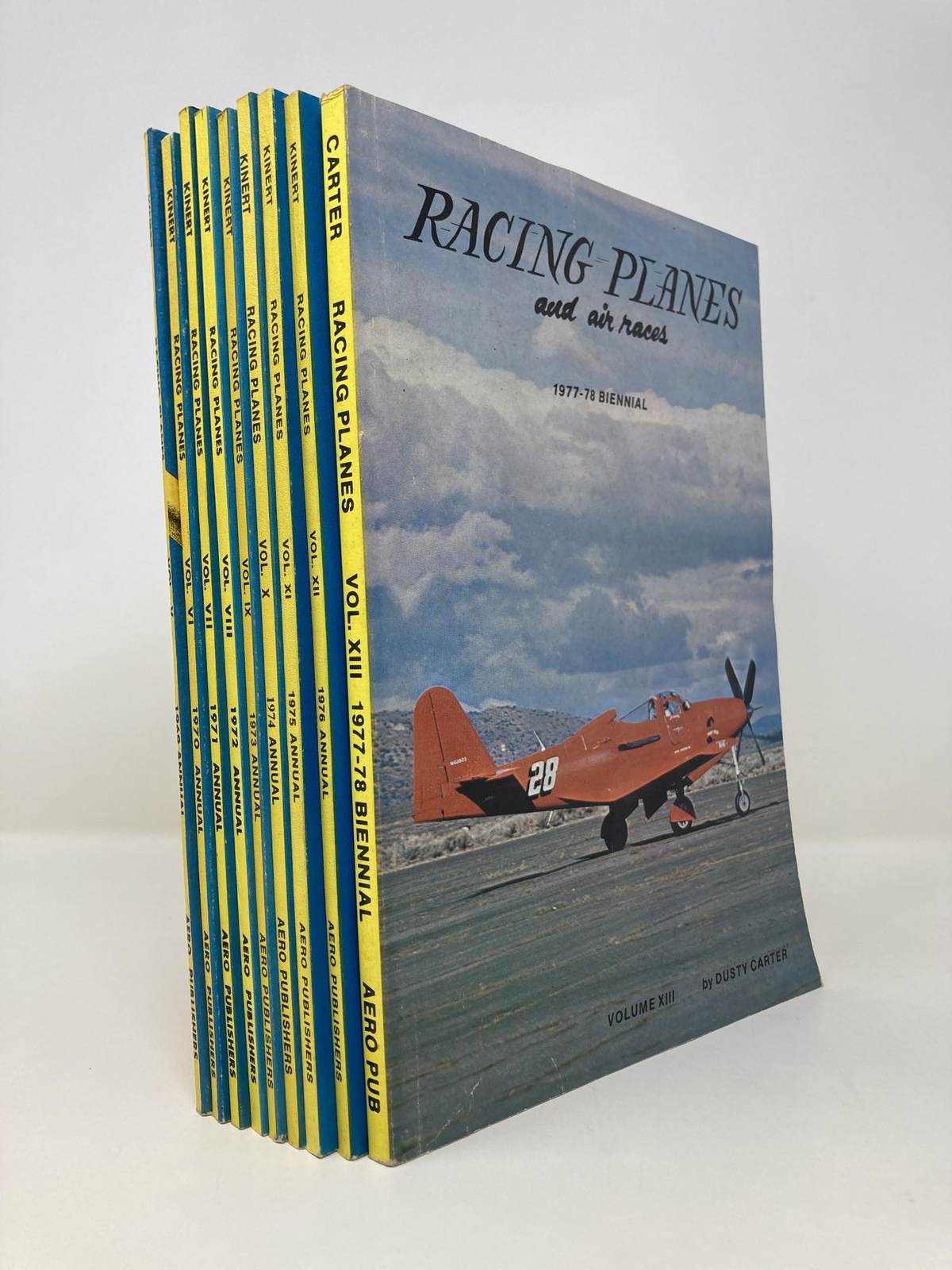Racing Planes and Air Races Volumes 5-13 1969-1978 9 vols by Reed Kinert 1st Ed