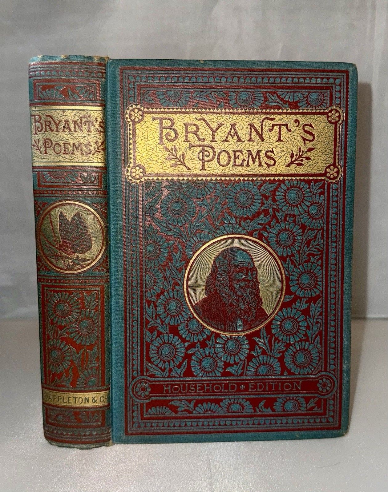Poetical Works Of William Cullen Bryant 1883 1st Edition Household Edition