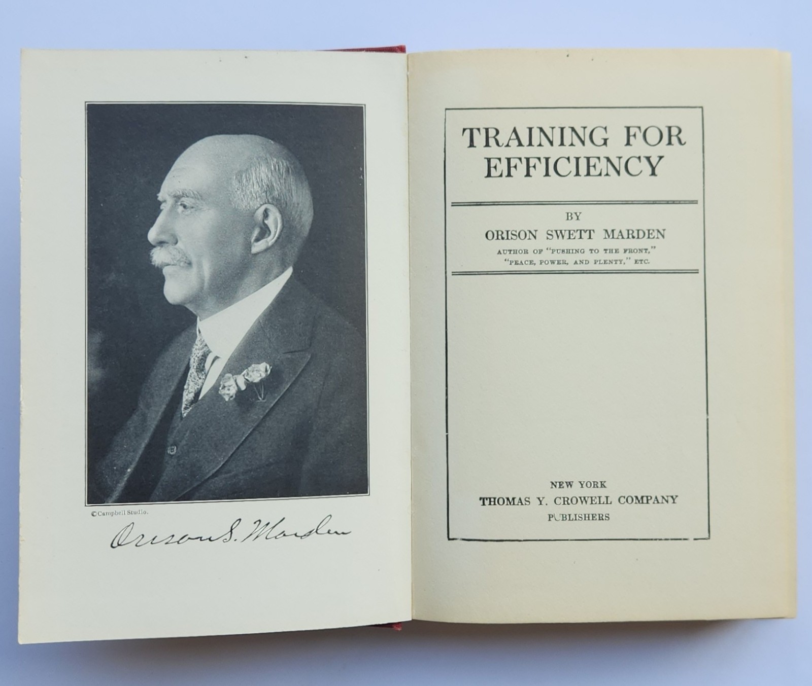 1913 Training for Efficiency by Orison Swett Marden – SUCCESS Magazine Self-Help
