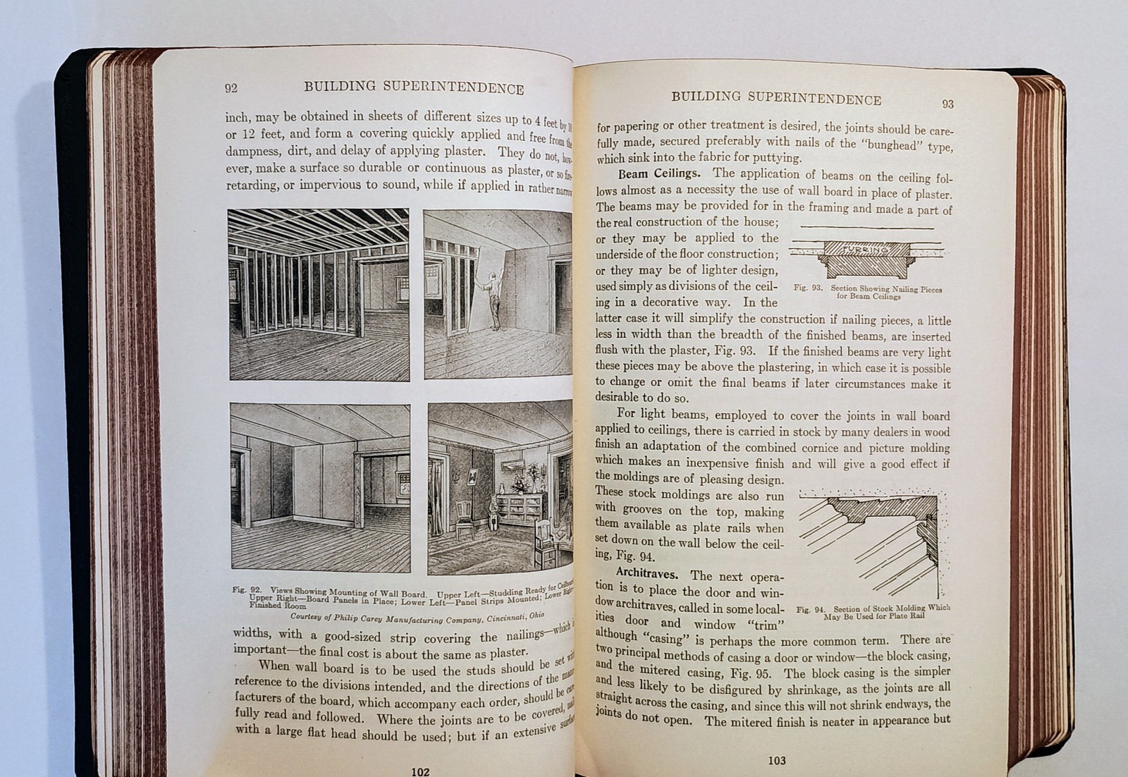1924 CARPENTRY AND CONTRACTING, 1500+ Illust, Leather, Complete 5-Volume Set, NF
