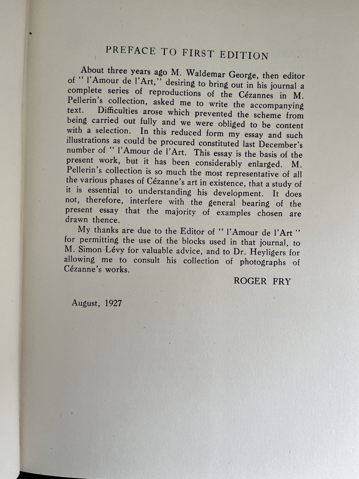 Cézanne A Study of his Development, Roger Fry, Hogarth Press, 1952 2nd Edition