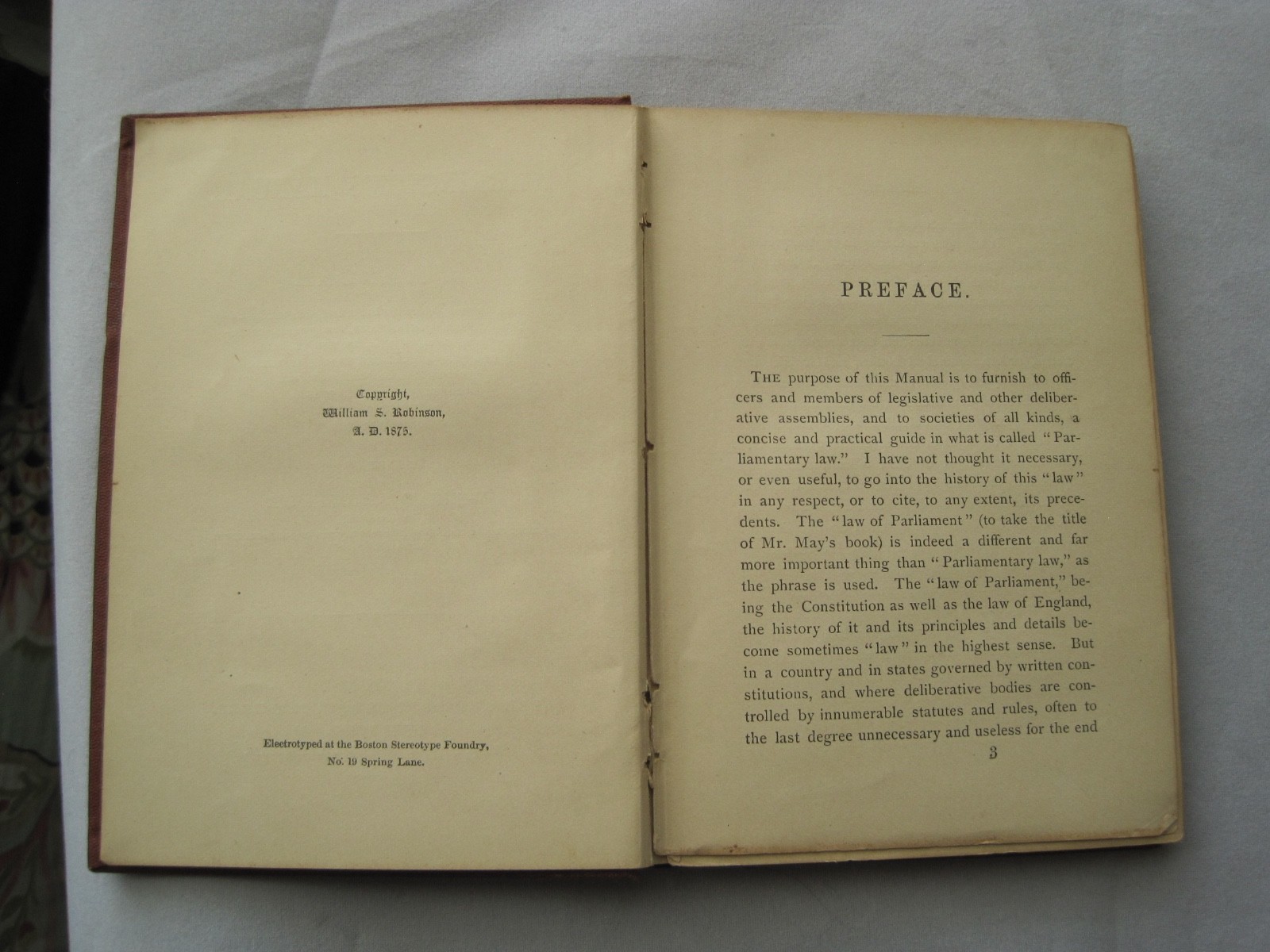 Warringtons Manual 1875 Vintage