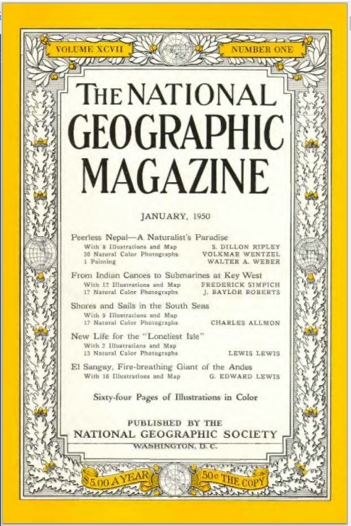 NATIONAL GEOGRAPHIC 1950S 120 Unique Issue Collection On USB Thumb Drive