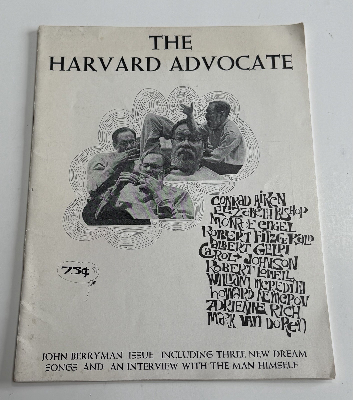 The Harvard Advocate VTG 1969 John Berryman Interview Dream Songs Adrienne Rich