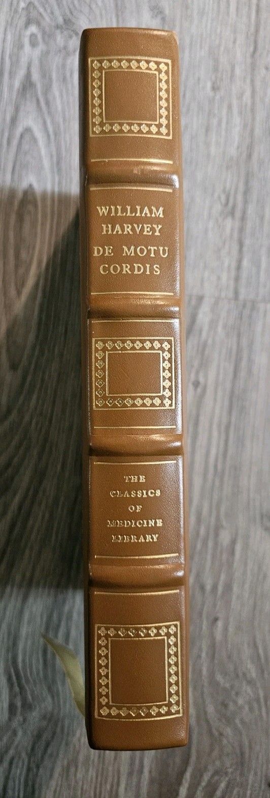 William Harvey Anatomica De Motu Cordis The Classics of Medicine 1978 LEATHER