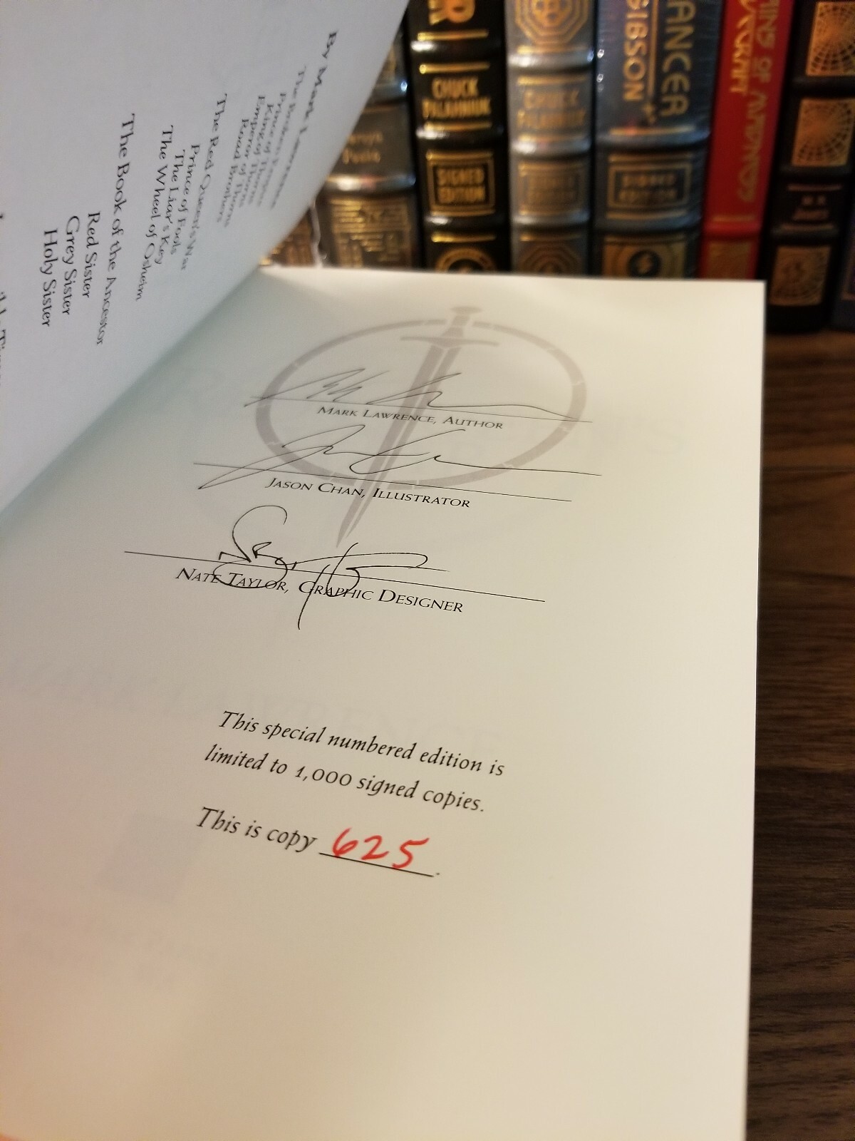 The Red Queens War (Omnibus); Mark Lawrence; Triple Signed/ Numbered; Grim Oak