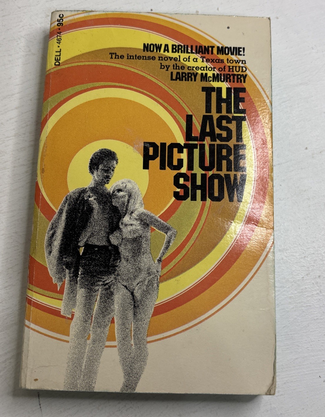 1972 the Last PIcture Show Larry McMurtry Mass Market Paperback Book Dell Press
