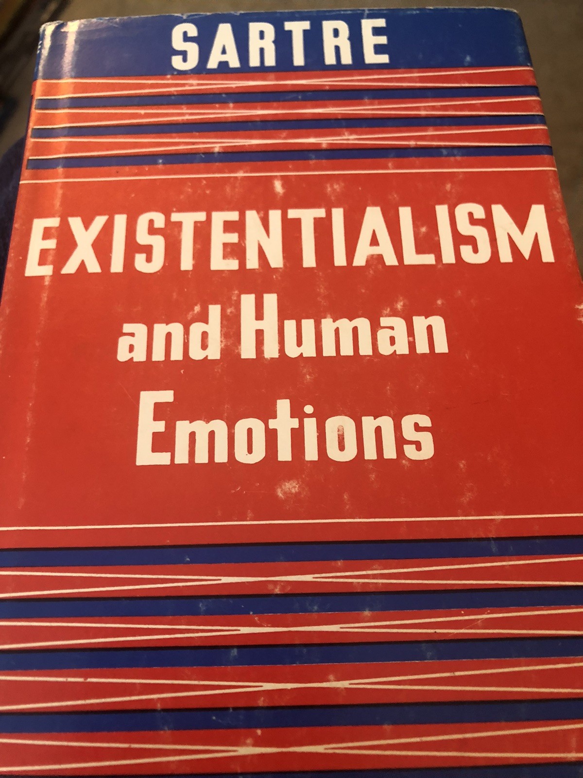EXISTENTIALISM AND HUMAN EMOTIONS by Sartre – 1st/1st HCDJ 1957 – philosophy