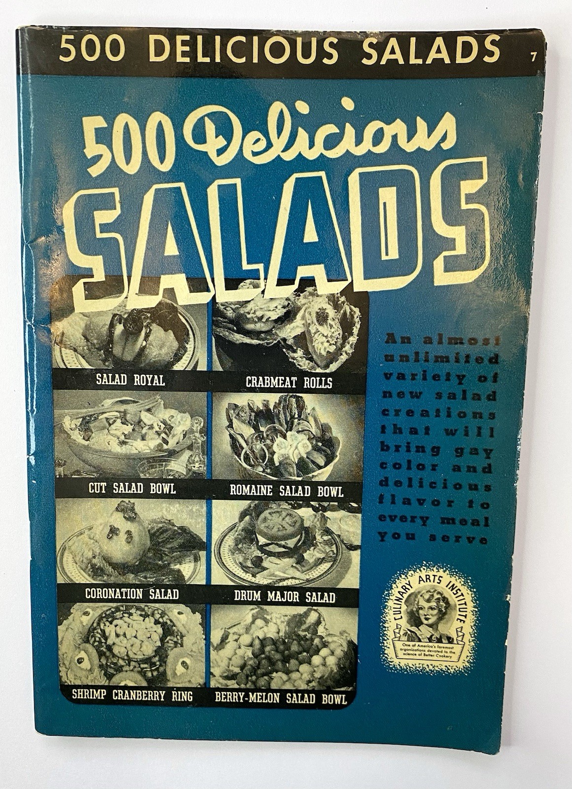 500 Delicious Salads Culinary Arts Institute 1940 Vintage Cookbook