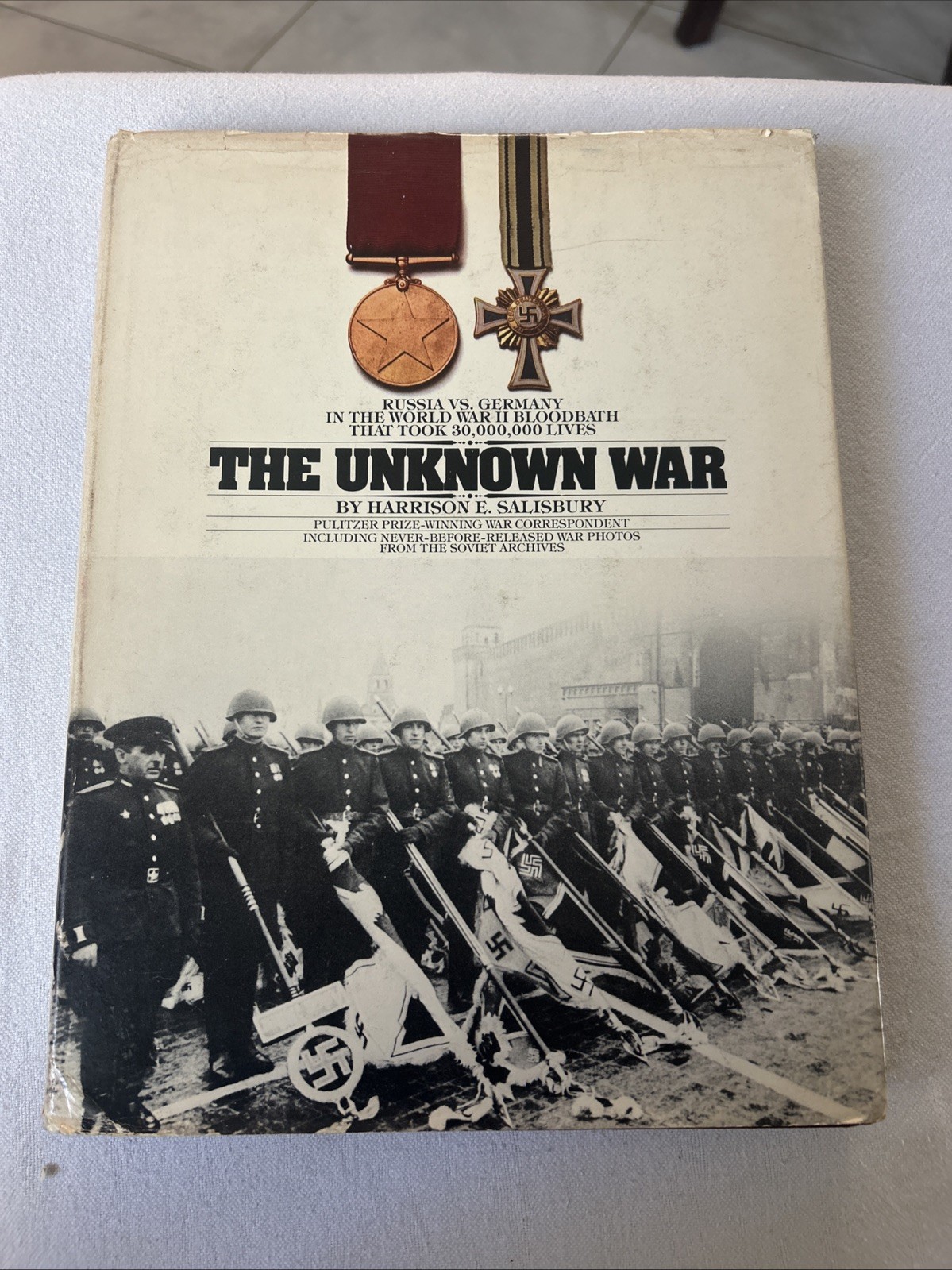 The Unknown War by Harrison E. Salisbury Hardcover HCDJ 1978 WWII Book Br4