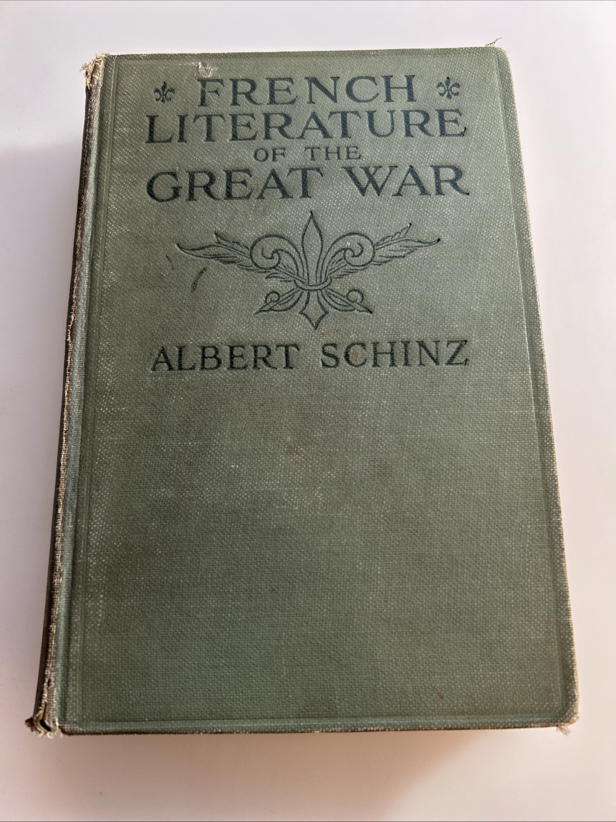 1920 Antique 📕 French Literature of the Great War Albert Schinz xlib 2923