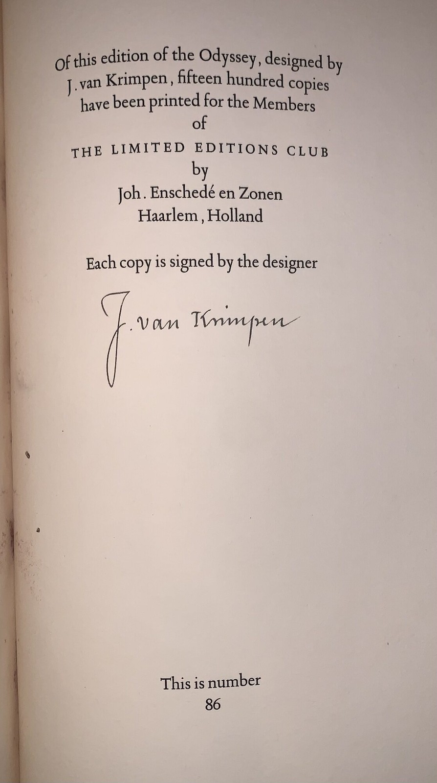 The Iliad of Homer & The Odyssey of Homer, Limited Editions Club, Signed, 1931
