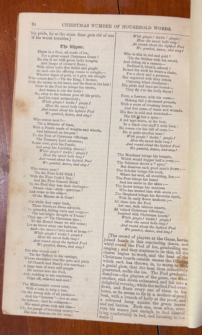 Charles Dickens, Extra Number for Christmas 1851 of Household Words, 24 pages