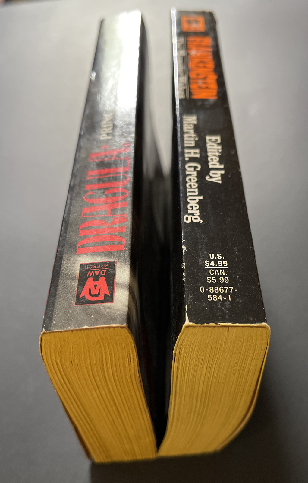 DRACULA & FRANKENSTEIN Horror Anthologies Edit Martin H Greenberg 1st Prints New