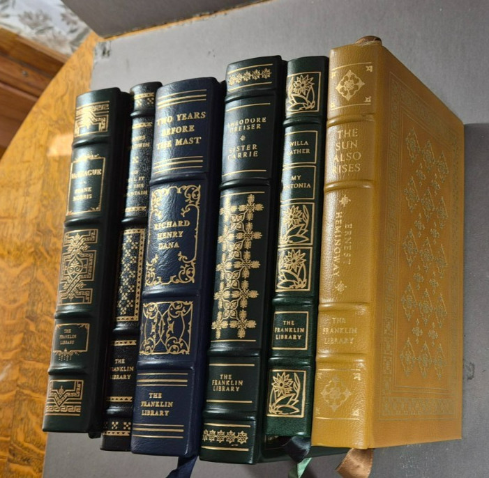 6 (SIX) FRANKLIN LIBRARY ~LIMITED EDITION~ LEATHERBOUND BOOK EXC-NM LOT #5