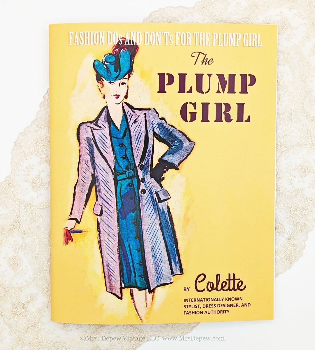 Vintage 1940s Fashion Dos and Don’ts for the Plump Girl Advice Illustrated Book