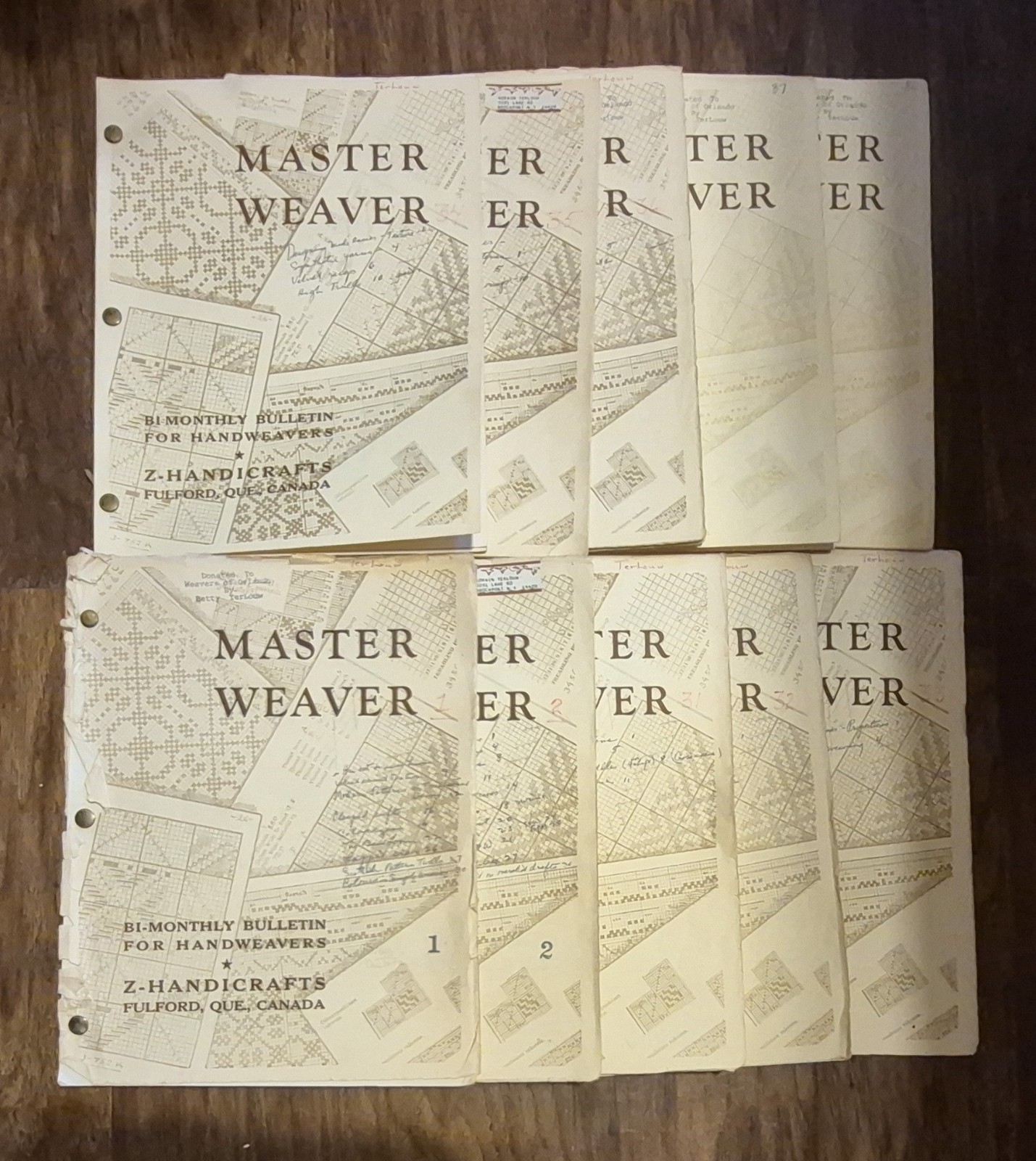 Master Weaver Bulletins