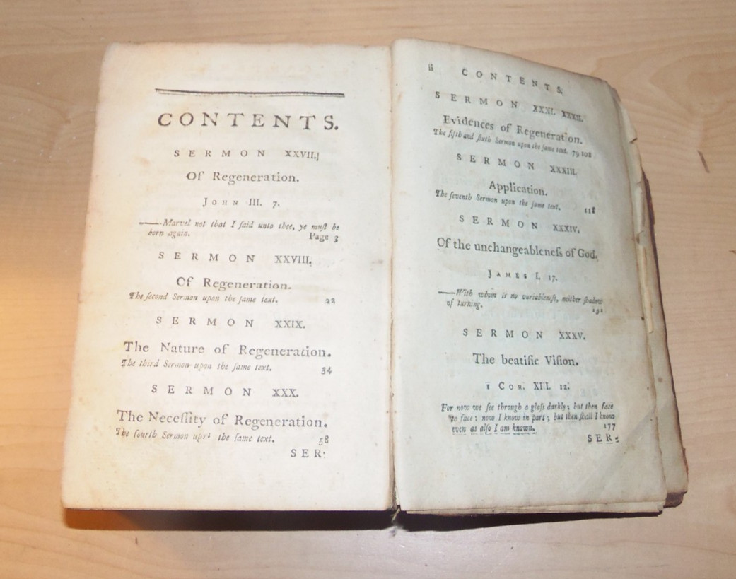 Sixty Sermons on Various Subjects. Parsons. 1780. 1st ed. Volume 2.
