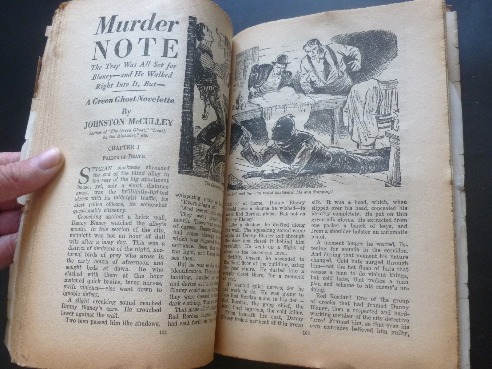 US Pulp Magazine – THRILLING DETECTIVE Jan 1935 – Green Ghost