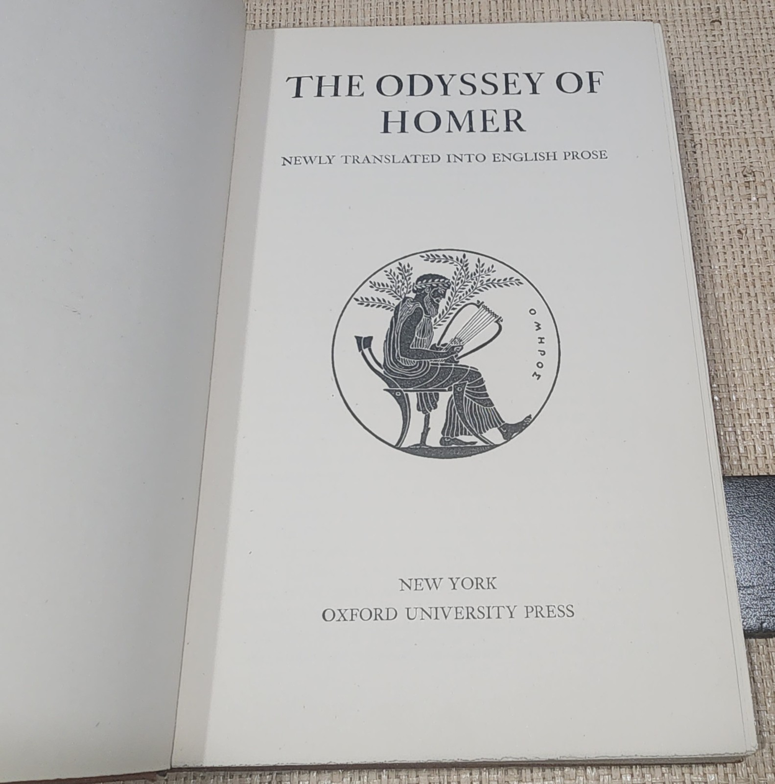 The Odyssey Of Homer Oxford University Press 1935