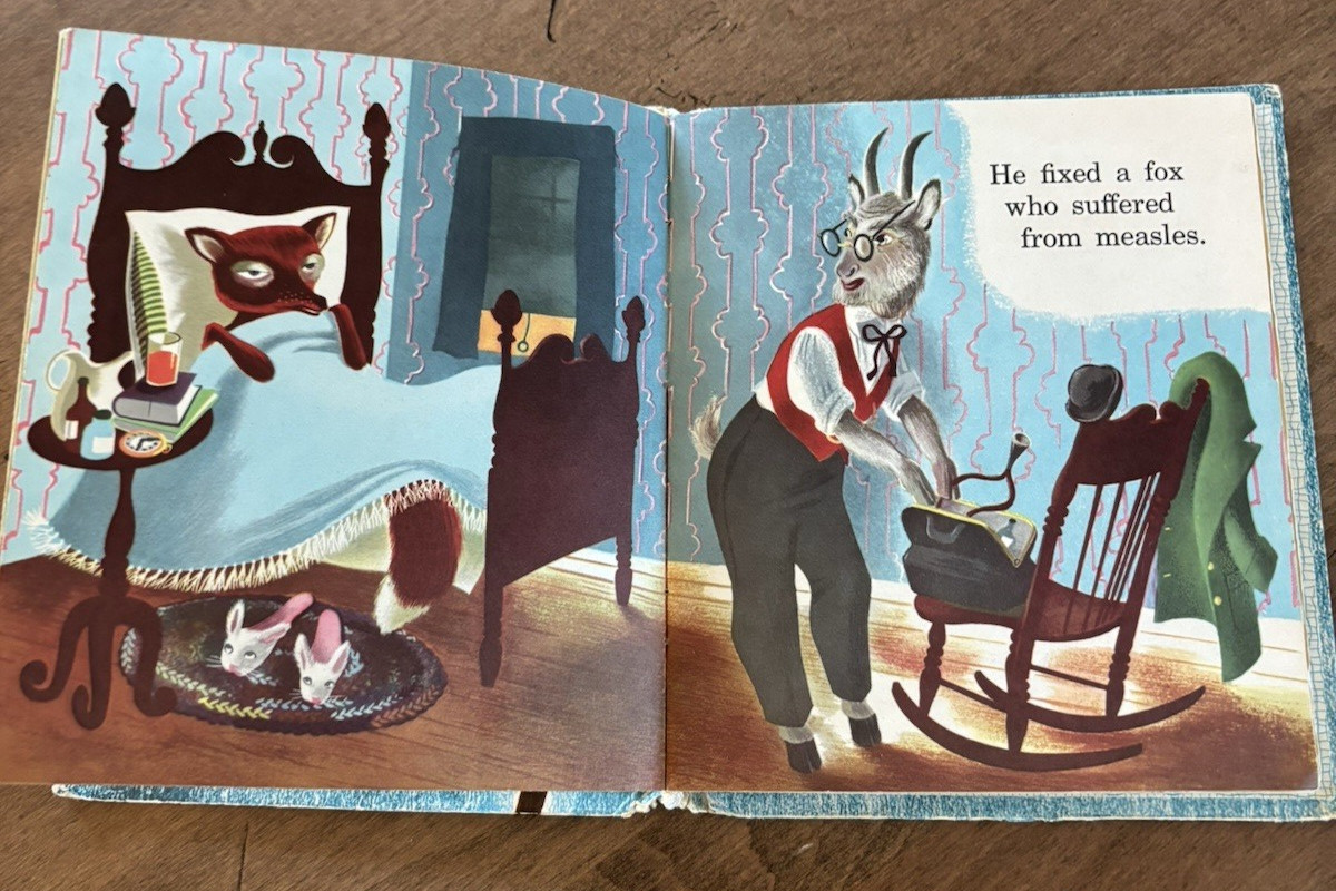 1950 Dr. Goat Top Top Tales Whitman GEORGIANA RARE Charles Clement Wear age VTG