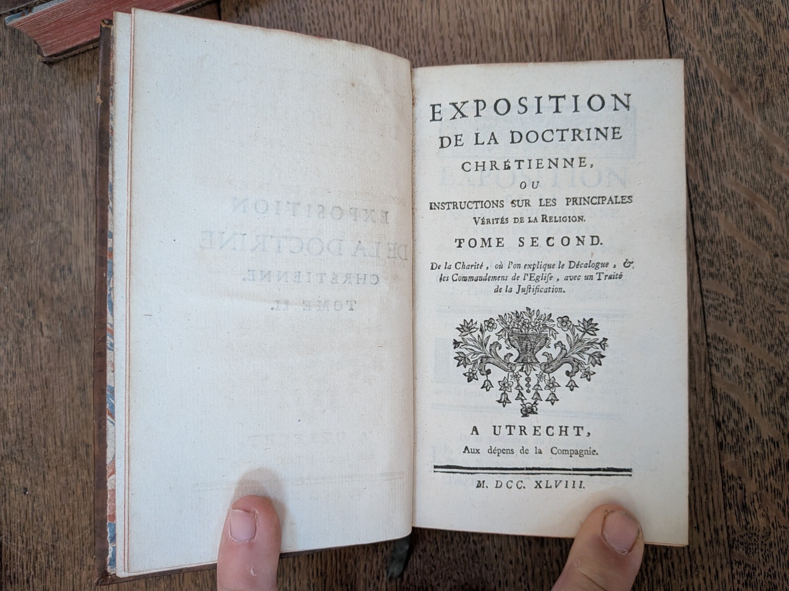 ancient book – Exposition of Christian doctrine… 3/3 – 1748