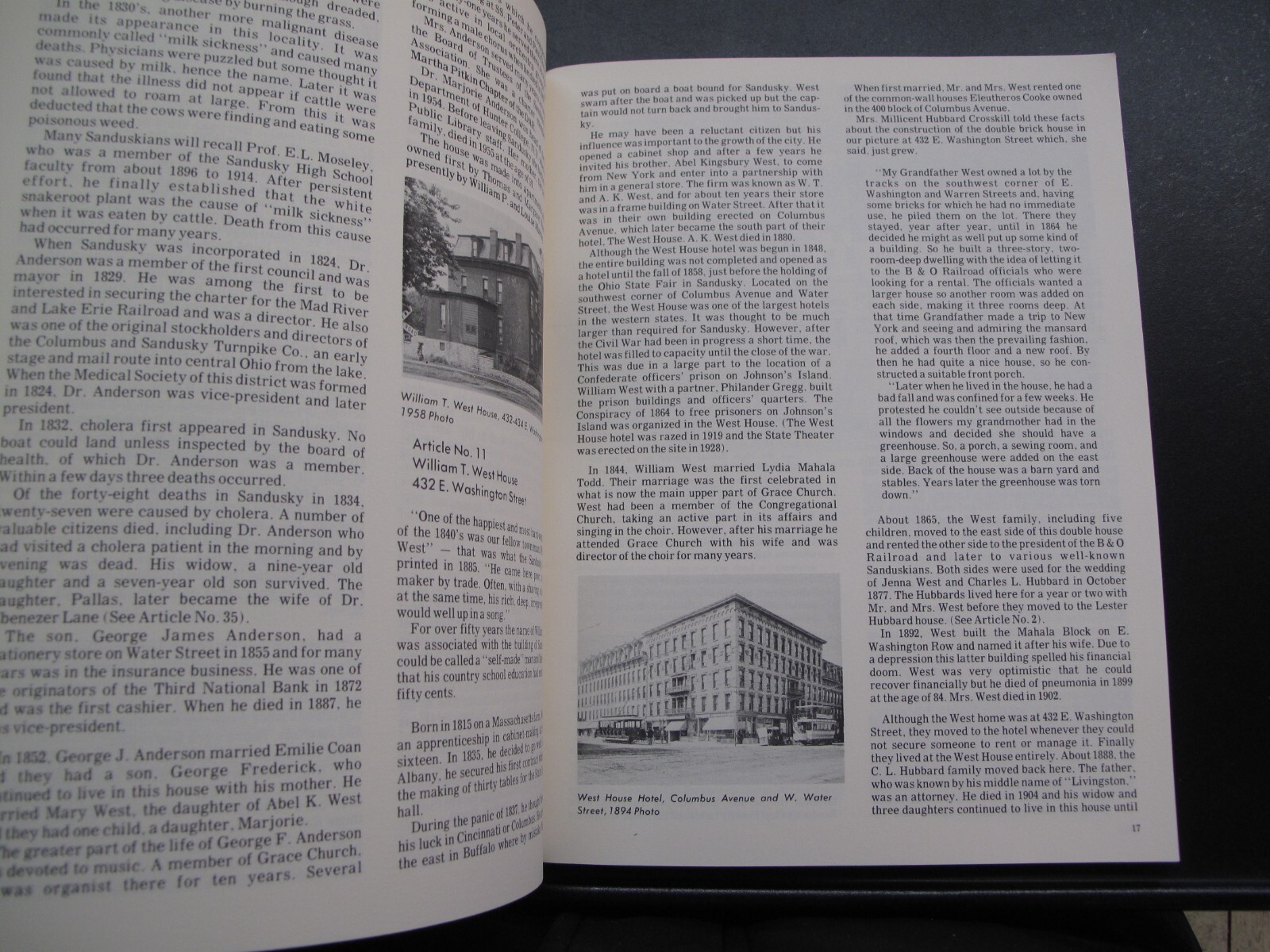 Sandusky Ohio Home Series Illus History Biography 1975 Author Signed Illus