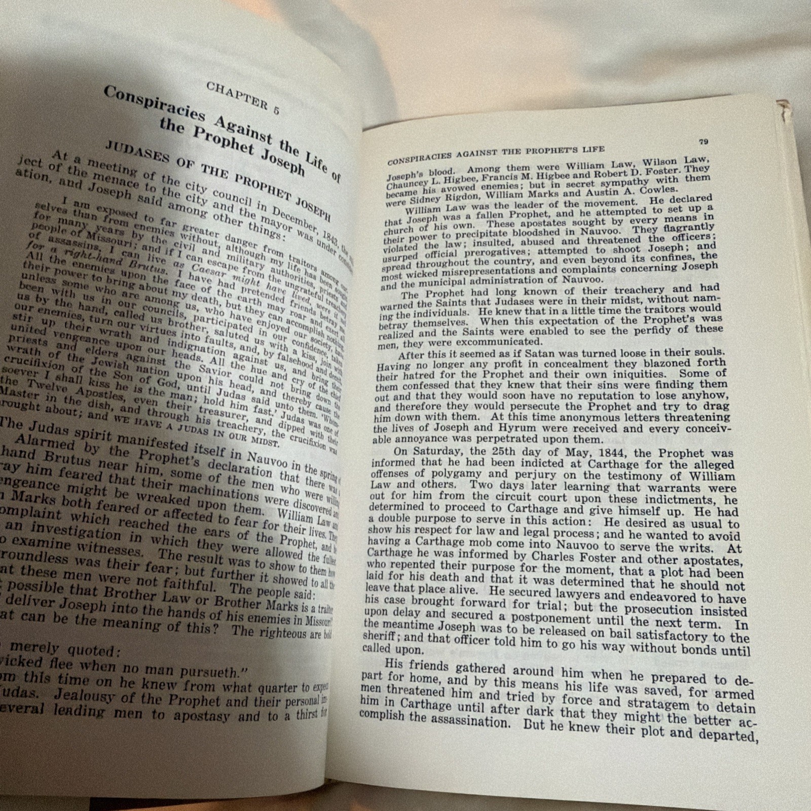 The Fate of the Persecutors of the Prophet Joseph Smith, 1952 1st ed. HCDJ
