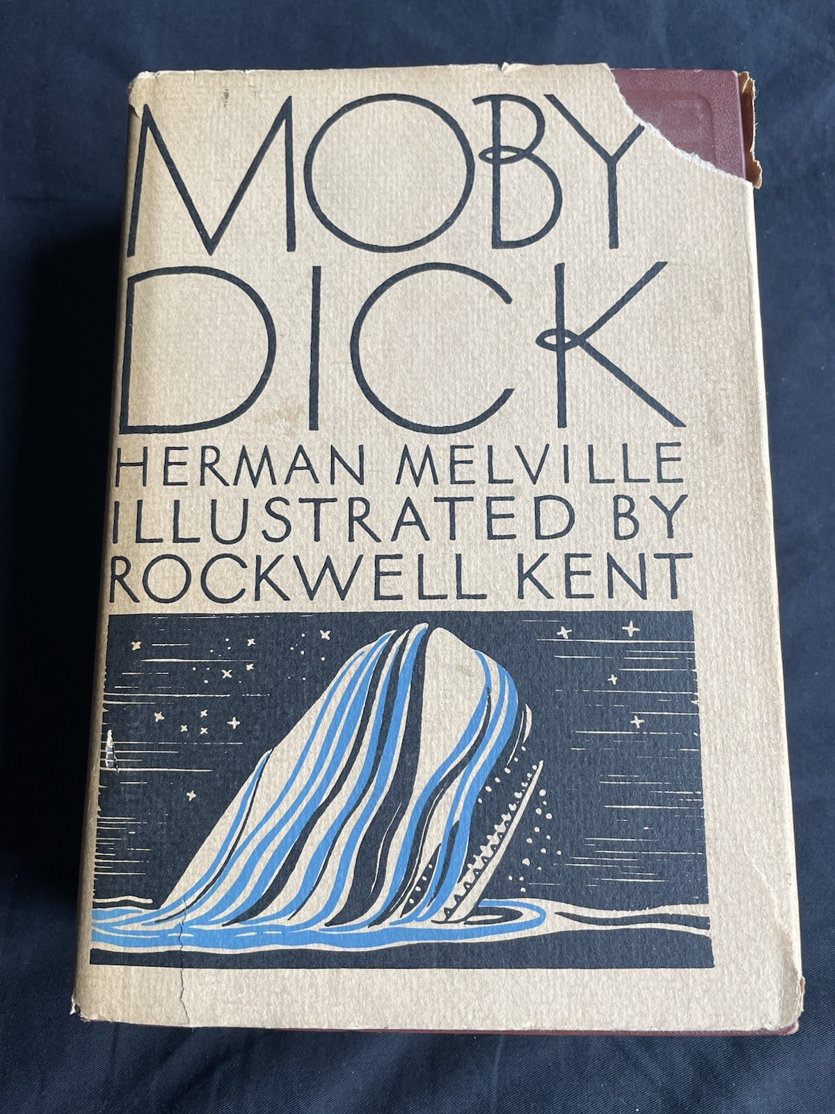 Moby Dick – Herman Melville – Rockwell Kent – 1982 – Modern Library Book HCDJ