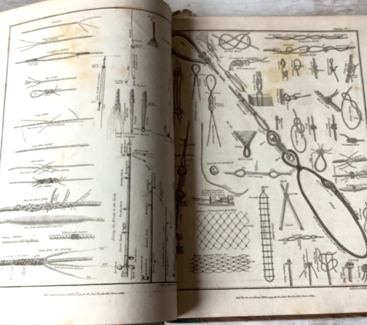 1793 Rigging Sailing Ship Book Seamanship Scarce 18th century Nautical Steel