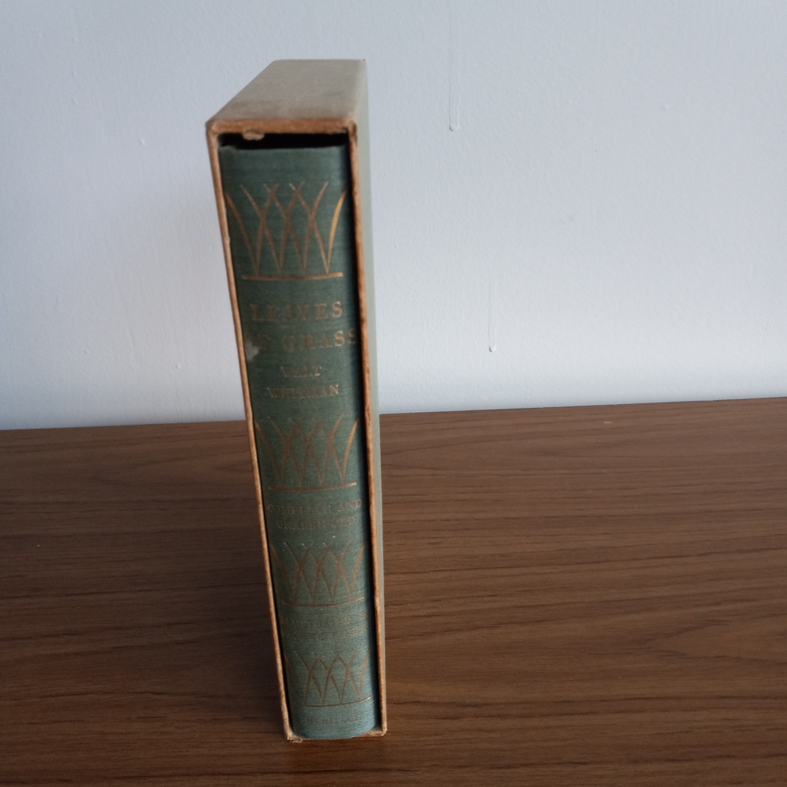 Heritage Press Walt Whitman LEAVES OF GRASS, Slipcase Sandglass, Rockwell Kent