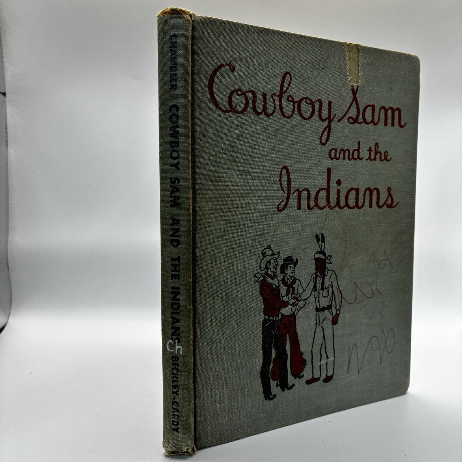 1954 Cowboy Sam and the Indians Edna Walker Chandler HC Beckley Cardy Reader