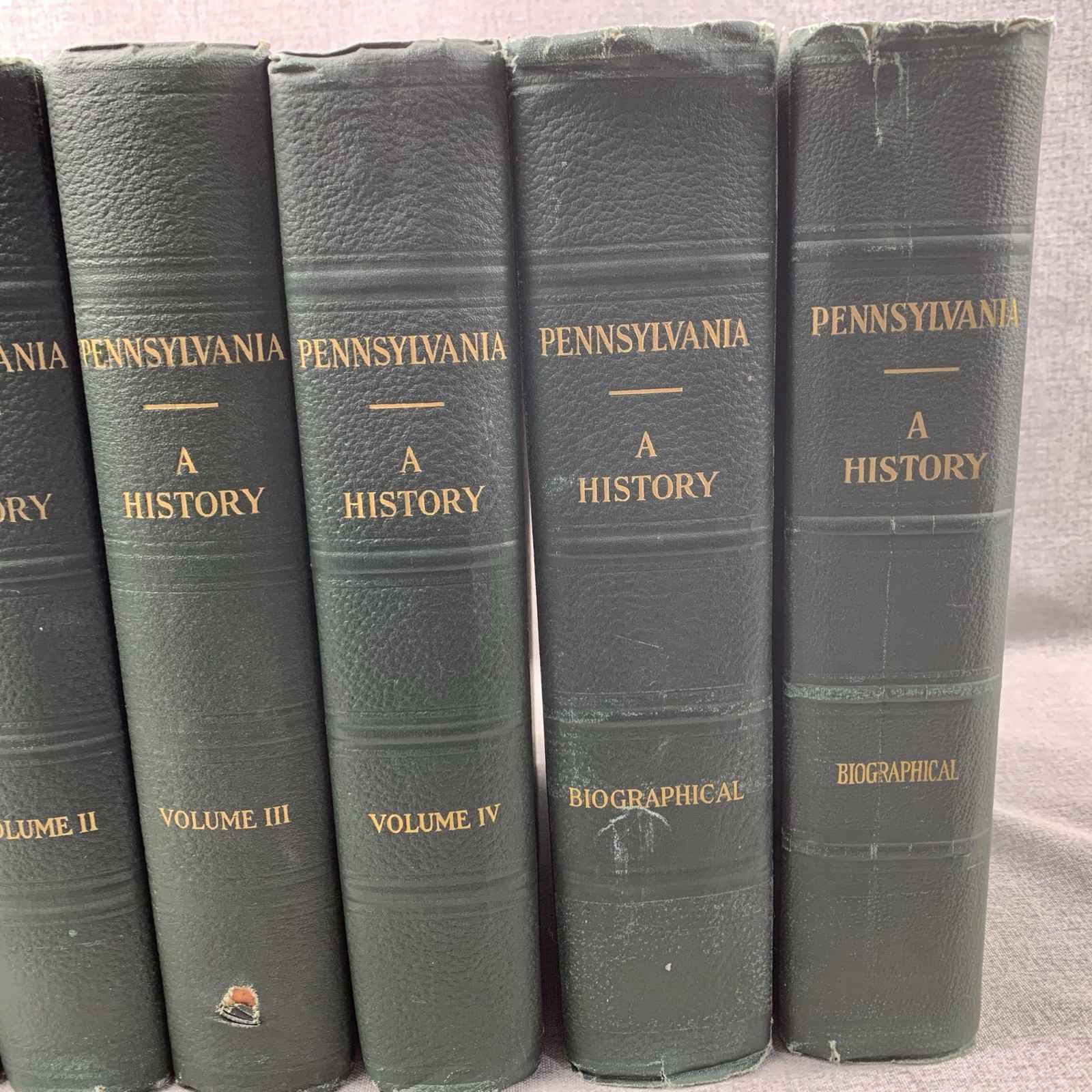 George P Donehoo / Pennsylvania A History Six Volume Complete Set 1st Ed 1926