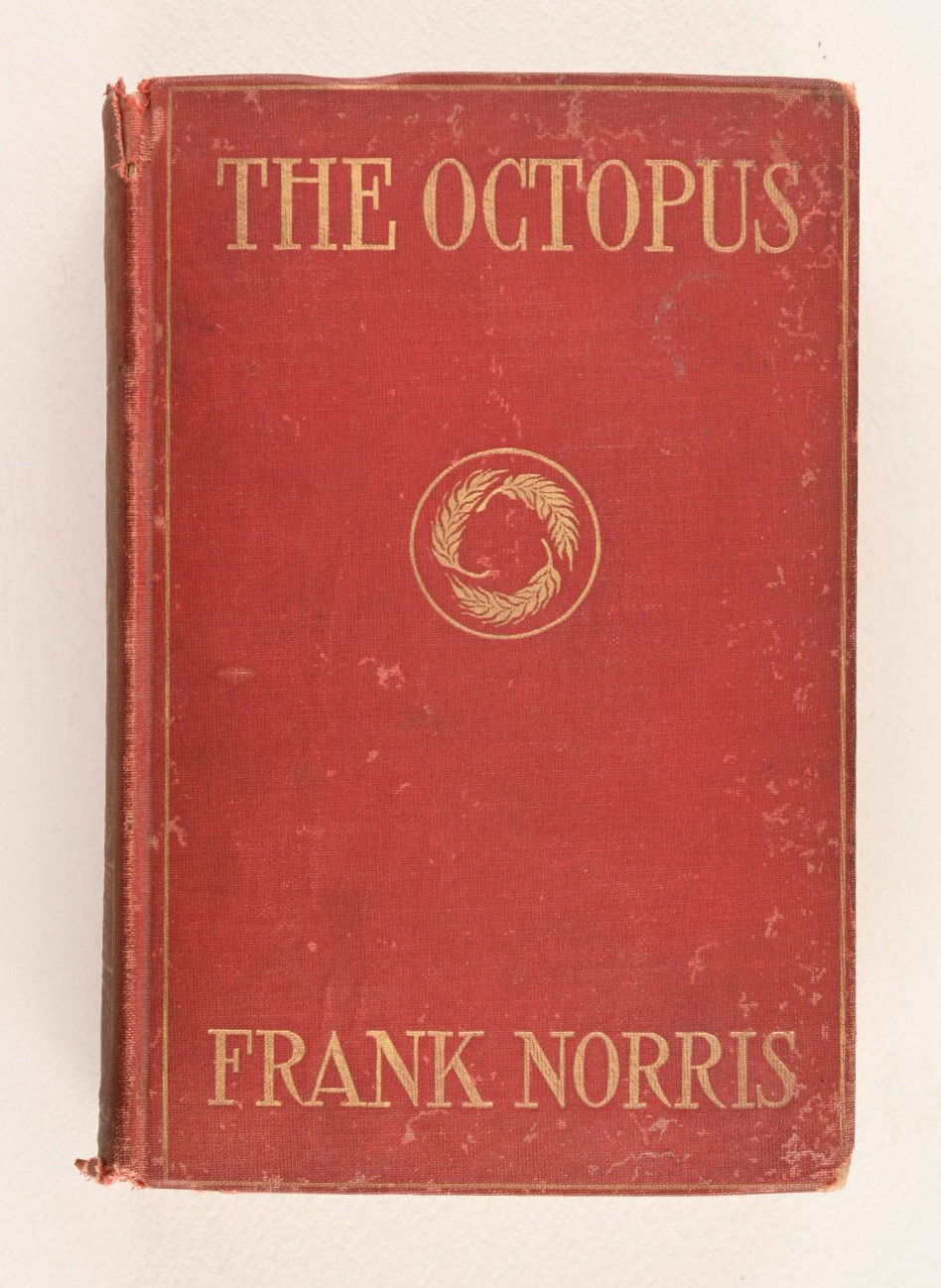 Antique 1904 book THE OCTOPUS by Frank Norris, Epic of Wheat Story of California