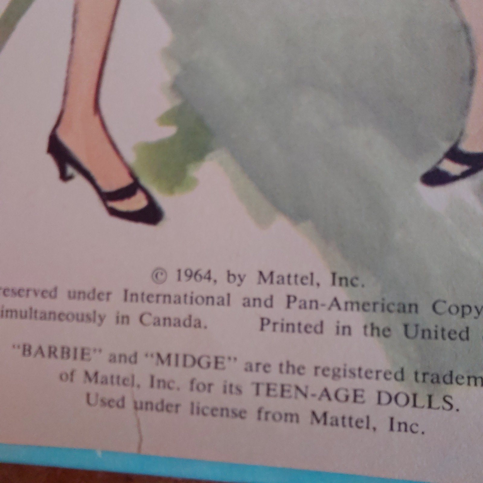 Vintage 1964 Barbie The Baby Sitter Wonder Book #849 Whitman Mattel HC USA