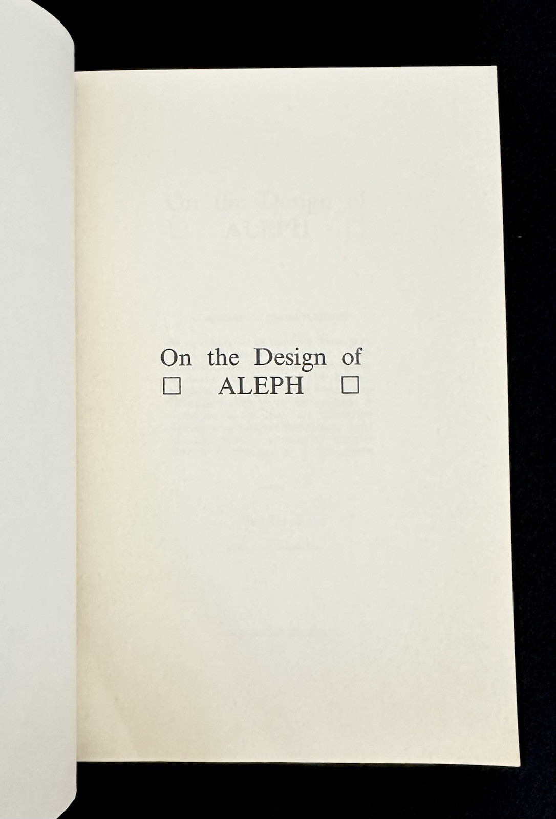 1982 ALEPH Programming Language Dissertation Grune Compiler Design CS Computing
