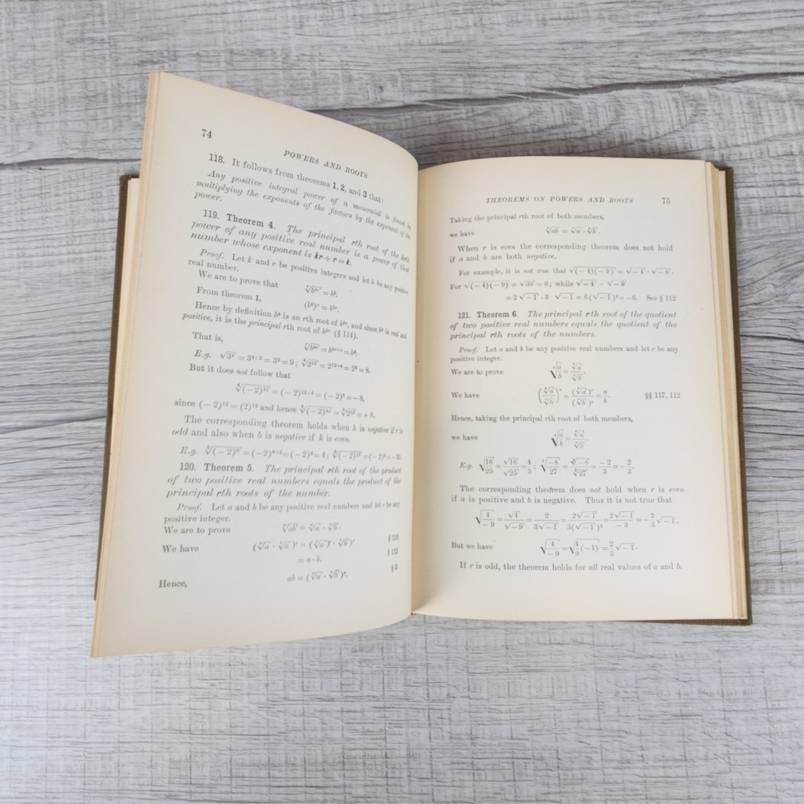 Antique High School Algebra: Advanced Course HC by Slaught & Lennes 1908