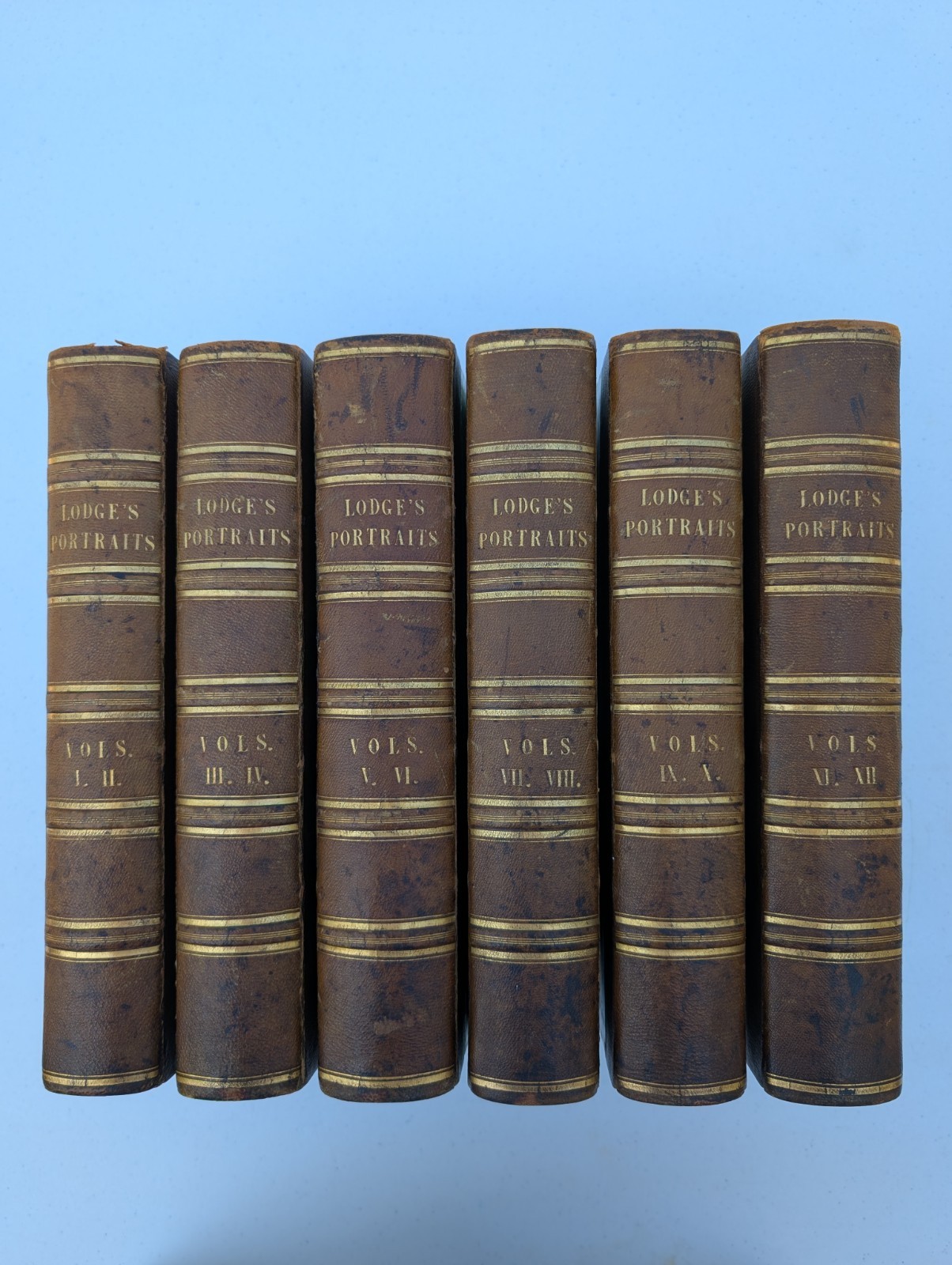 1835 Lodge Portraits of Illustrious Personages of Great Britain 1-12 6 Books