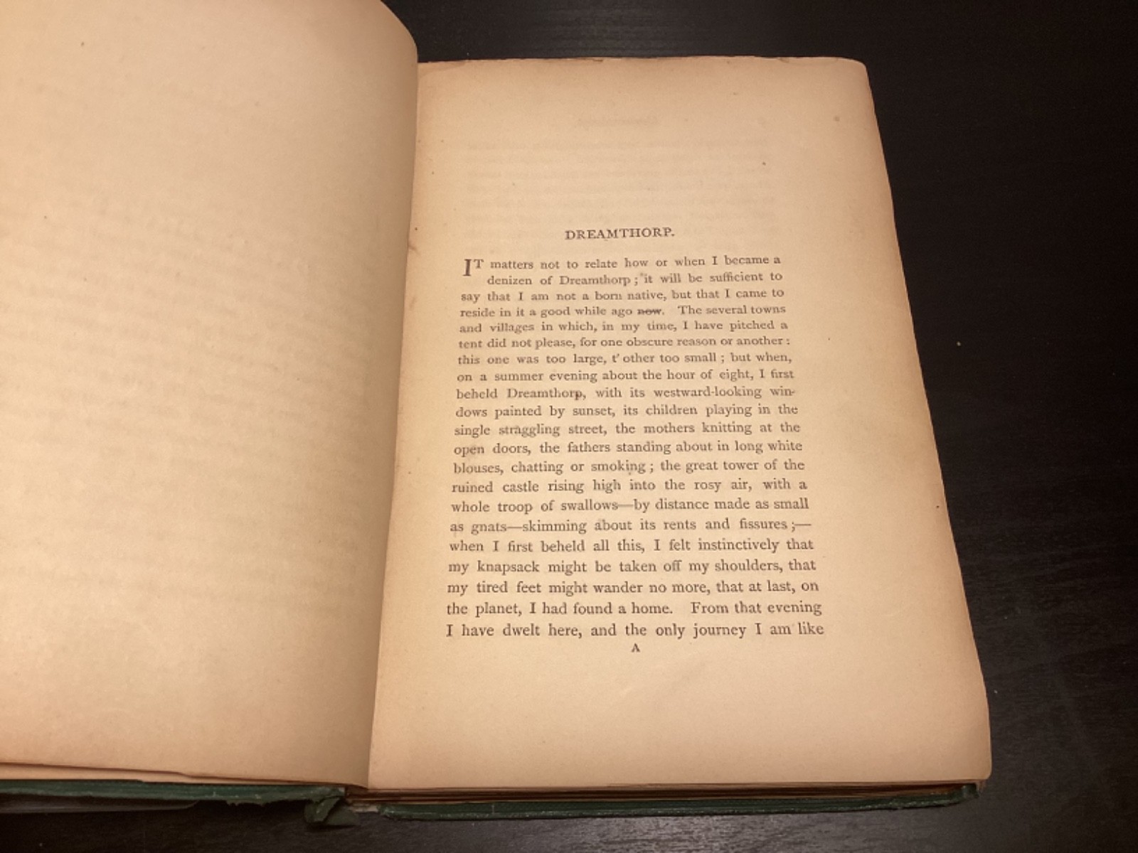 1863 Dreamthorp: A Book Of Essays Written In The Country – Alexander Smith
