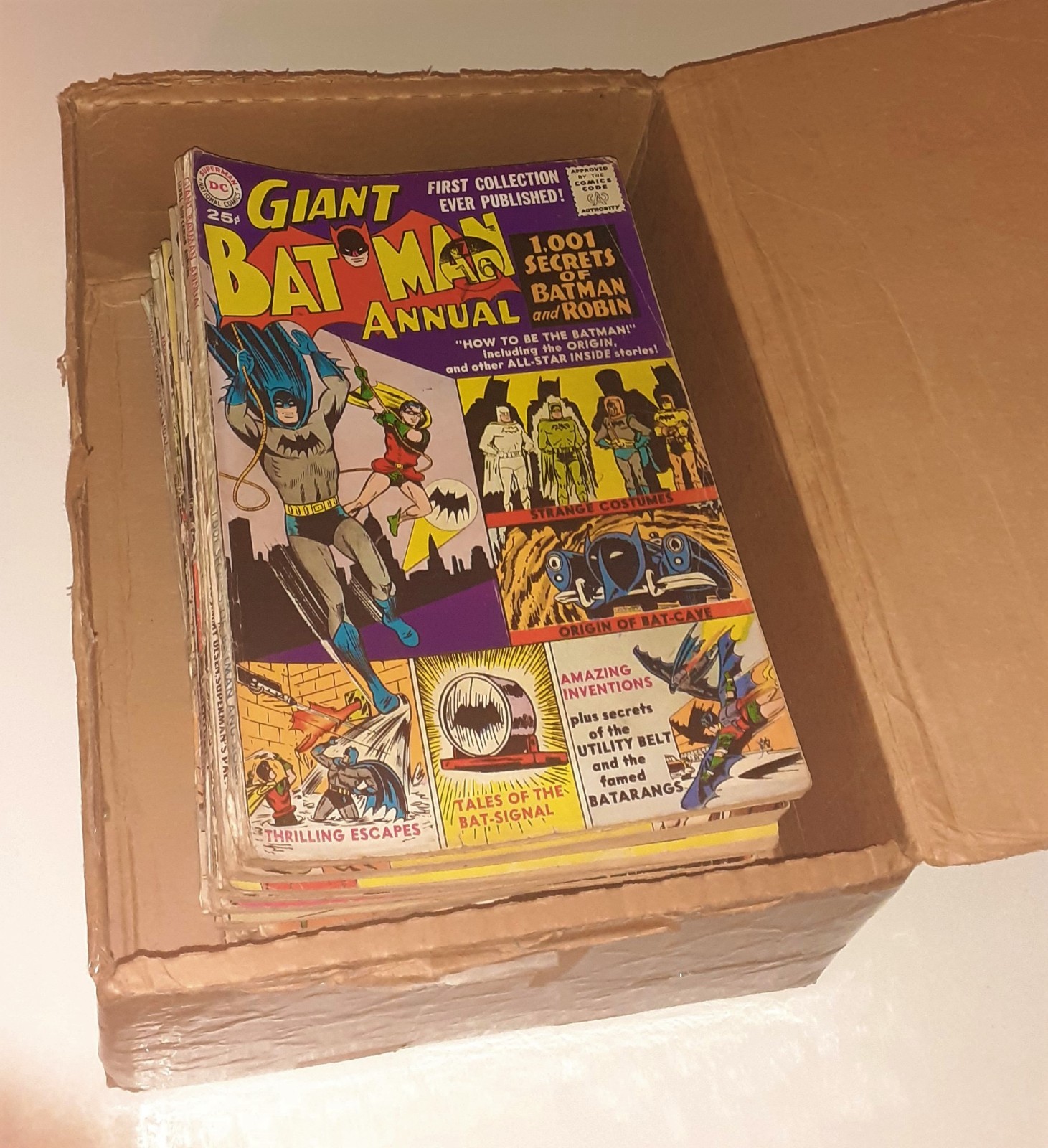 Huge DC COMICS EARLY SILVER-AGE lot USA 1961-65 Batman Superman Flash 80pg GIANT