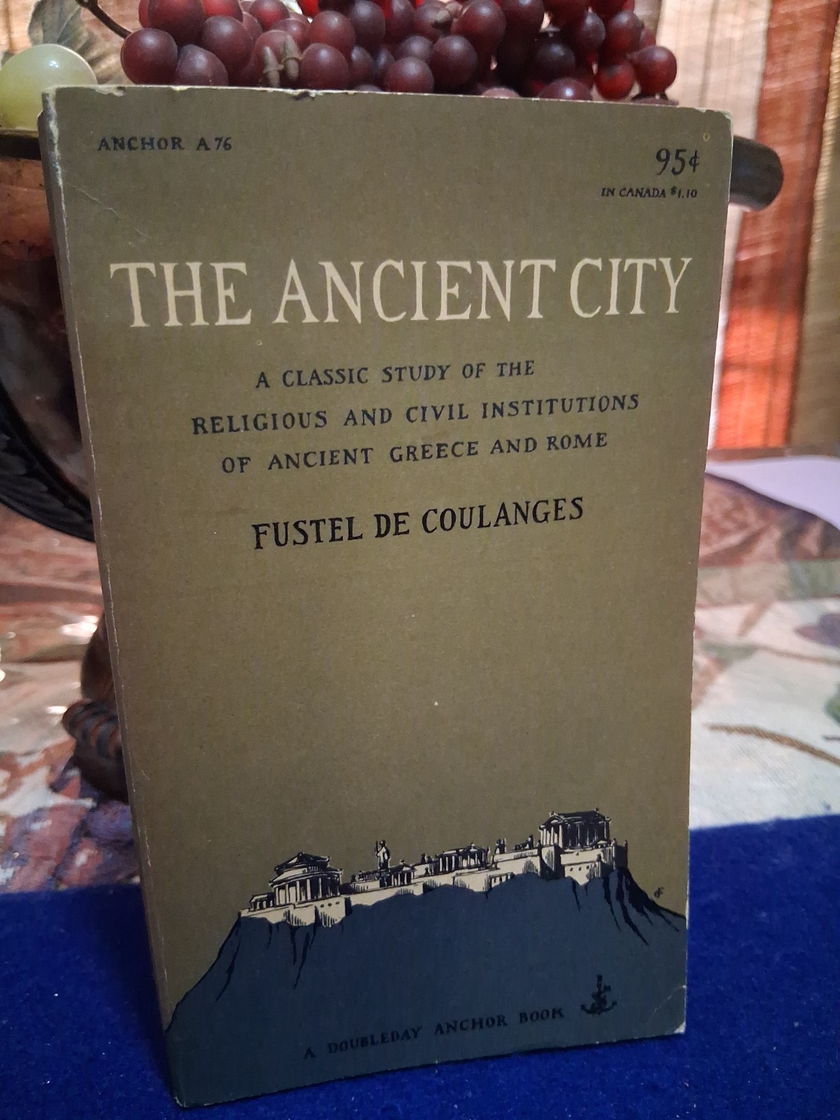The Ancient City vintage Anchor Doubleday collectible paperback book 1956 Fustel